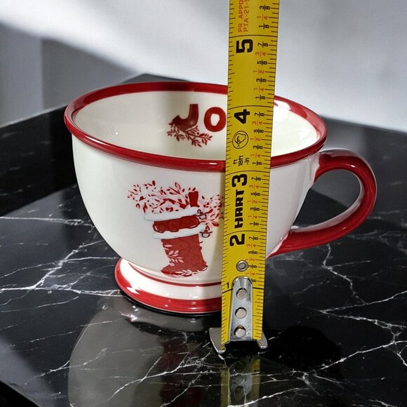 Starbucks Holiday 2007‎ Joy Stocking Footed Mug Cup Coffee Tea Christmas - Picture 7 of 10